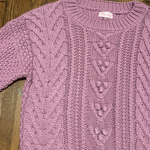 Pink Lily Knit Sweater - Picture 2 of 4